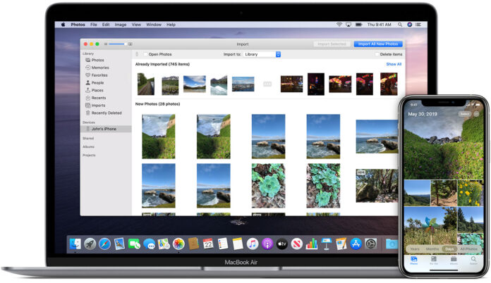 transfer photos from mac to iPhone
